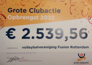 Grote Clubactie cheque